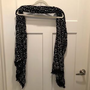 Kate Spade | Black and White Bow Scarf